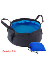 Folding bucket travel camping bucket fishing folding bucket foot bath bucket sink vegetable basket hot spring foot bath bucket#W 2024 - buy cheap
