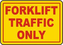 Forklift Traffic Only Tin Sign art wall decoration,vintage aluminum retro metal sign 2024 - buy cheap