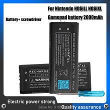 Batería recargable de 3,7 V y 2000mAh para Nintendo NDSiLL NDSiXL, batería de iones de litio de repuesto, Kit de herramientas y destornillador 2024 - compra barato