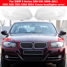 Cubierta de faro delantero de xenón para coche, accesorio para BMW Serie 3, E90, E91, 320i, 325i, 335i, 320d, 335d, 2006-2011 2024 - compra barato