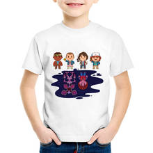 Cartoon Print Stranger Things Character Children Funny T shirt Kids Casual Summer Tops Baby Boys/Girls Clothes 2024 - buy cheap