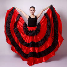 Red Black Spanish Bullfight Festival Belly Dance Wear Plus Size Lady Spanish Flamenco Skirt Dance Costumes Clothing for Women 2024 - buy cheap