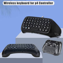 Беспроводная мини-клавиатура с разъемом 3,5 мм, игровая панель для чата, клавиатура с сообщениями для Sony, для Playstation 4, P4, для контроллера PS4, Bluetooth 3,0 2024 - купить недорого