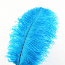 50Pcs/Lot Lake Blue Ostrich Feathers for Crafts 15-70cm Ostrich Plumes Feathers for Jewelry Making Wedding Feathers Decoration 2024 - buy cheap