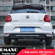 For POLO ABS Rear Bumper Diffuser Bumpers Protector For 2011-2016 Volkswagen POLO Body kit bumper rear lip rear spoiler 2024 - buy cheap