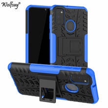 Wolfsay Case For Samsung Galaxy M21 Case Galaxy M21 Shockproof Rubber Hard PC Defender Armor Cover For Samsung Galaxy M21 Cover 2024 - buy cheap