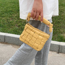 Weave Design mini women handbag PU Leather Crossbody Bags For  Female 2020 Elegant Shoulder bags ladies Sling bag Summer Totes 2024 - buy cheap