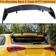 Car Rear Roof Spoiler Wing for Mercedes Benz A Class W177 Hatchback 2019 2020 Carbon Fiber Rear Wing Boot Lid Spoiler 2024 - compre barato