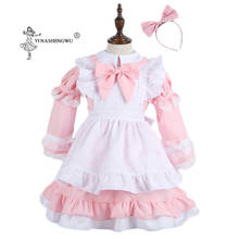 Halloween Carnival Cosplay Costume Suit Pink Alice Costume Wonderland Costume Maids Lolita Fancy Dress lady Anime Maid Uniform 2024 - buy cheap