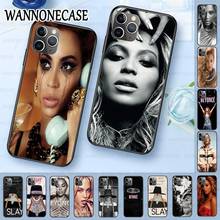 Black Soft Shell Phone Cover For iphone 11pro 5s 6s 7 8plus x xs xr xsmax coque Coque Shell singer Beyonce Giselle Knowles 2024 - buy cheap