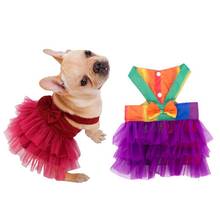 Cute Princess Dog Dress Dogs Cats Cozy Summer Puppy Skirt Pet Dress Sundress Princess Party Small Dog Skirt Outfit Dog Clothes 2024 - buy cheap