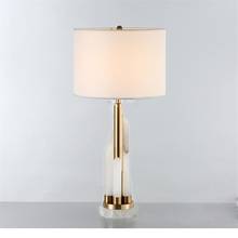 SAROK-Luz LED moderna para mesita de noche, lámpara de escritorio de diseño blanco de mármol de lujo, decorativa para el hogar, sala de estar, oficina y dormitorio 2024 - compra barato