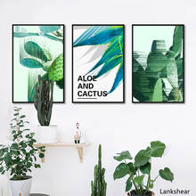 Criativo planta pintura em tela cactus arte da parede fotos poster e impressão casa decorativa para sala de estar pinturas na parede 2024 - compre barato