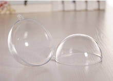 Bomba de banho de plástico transparente, 30 peças 7/8/9/10cm, molde de artesanato, bola enchimento, produtos criativos de bola de natal 2024 - compre barato