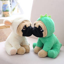 20CM Lovely Puppy Pet Toy Plush Animal Toy Stuffed Simulation Dogs Plush Sharpei Pug Children Kids Birthday Christmas Gifts 2024 - buy cheap