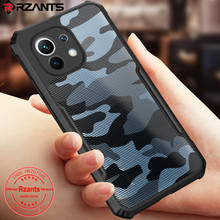 Rzant-capa rígida camuflada para xiaomi mi 11, xiaomi mi 10 10i, capa transparente para telefone 2024 - compre barato