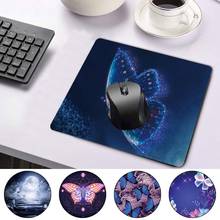 Durable PU Leather Computer Mouse-pad Anti-slip Waterproof Butterfly Pattern Fashion Mouse Mat Portable Game Laptop Mousepad 2024 - buy cheap