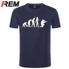 Мужская футболка с коротким рукавом REM Design, хлопковая Повседневная футболка с круглым вырезом и принтом снайпера, 31 цвет 2024 - купить недорого