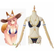 Unisex Anime Cos Fate/Grand Order FGO Fate EXTRA Tamamo no Mae Cosplay Costumes Swimming wear 2024 - buy cheap