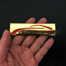 3D Metal Golden Limited Edition Car Trunk Fender Emblem Badge Sticker Sport 2024 - buy cheap