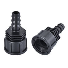 Uxcell ABS Hose Barb Fitting Coupler 13mm Barb G3/4 Female Thread Black 2Pcs 2024 - buy cheap