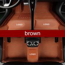 Car Floor Mats for Toyota Corolla 2000-2006 E120 Sedan Leather Waterproof Non-Slip Auto Carpet Cover Foot Pads Car Accessories 2024 - buy cheap