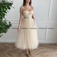 Yipeisha New Tea-length Prom Dresses Spaghetti Straps A-line Tulle Party Gown Plus Size Graduation Dress Robe de Cocktail 2024 - buy cheap