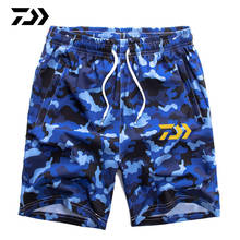 Daiwa short masculino de pesca, calção respirável de verão para pescaria, roupa solta de secagem rápida para ar livre para praia 2024 - compre barato