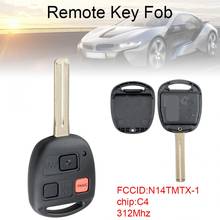 Chave remota automotiva de 3 botões com chip id4c, 312mhz, compatível com lexus rx300 2014-2019 2024 - compre barato