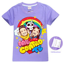 2020 New Me Contro Te T Shirt Kids Girl T-Shirt Summer Baby Boy 100% Cotton Tops Toddler Tees Short Children Cartoon Clothing 2024 - buy cheap
