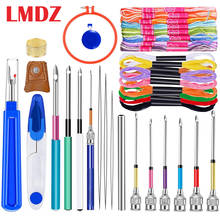 LMDZ-Kits de bolígrafo de bordado con aguja de punzón, Aro para bordar, hilo dental, aro de punto de cruz, herramientas de accesorios de costura DIY, 41 Uds. 2024 - compra barato