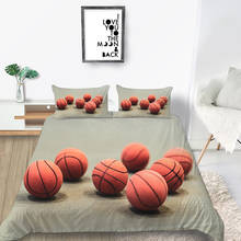 Juego de cama de baloncesto, funda nórdica sencilla y cómoda, 3D, doble, individual, diseño único 2024 - compra barato
