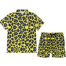 IFPD Cosplay Men's Suits Casual 2 Piece Set Animal 3D Print Leopard Print Harajuku Shirt And Shorts Oversize Sportwear Wholesale 2024 - buy cheap