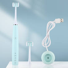 Escova de dentes elétrica sônica, kit de cabeça recarregável para crianças e adultos para limpeza dos dentes, alta frequência, vibração 2024 - compre barato