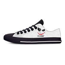 Zapatillas de tela informales para hombre y mujer, zapatos ligeros y transpirables con estampado 3D de cara de joker y payaso, broma 2024 - compra barato