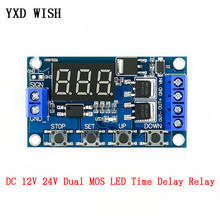 DC 12V 24V Dual MOS LED Digital Time Delay Relay Trigger Cycle Timer Delay Switch Circuit Board Timing Relays Control Module DIY 2024 - buy cheap