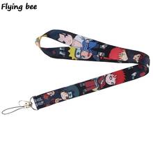 Flyingbee Anime boy Lanyard teléfono llaveros con cuerda Cordón de teléfono para llaves ID Tarjeta de dibujos animados cordones para hombres mujeres X0399 2024 - compra barato