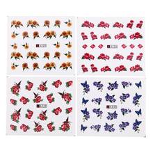 50pcs Mixed Designs Nail Sticker Beauty Flower Water Transfer Decal Watermark Nail Art Decoration for Manicure Watermark D40 2024 - compre barato