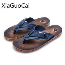 Casual New Summer Men's Flat Flip Flops Beach Clip Male Casual Slippers British Tide Slip Wearable Mens Flip Flops 2024 - buy cheap