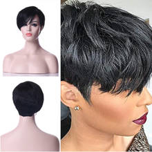 HAIRJOY-Peluca de cabello sintético para mujer, pelo corto recto, color negro Natural, 8 colores disponibles 2024 - compra barato