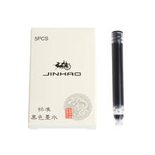 5Pcs JinHao Ink Cartridges Fountain Pen Refill in Black/Blue Writing Tool D14 2024 - buy cheap