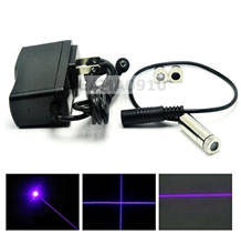 Focusable 405nm 20mw Violet/Blue Laser Dot/Line/Cross Module w/ 5V AC Adapter 2024 - buy cheap