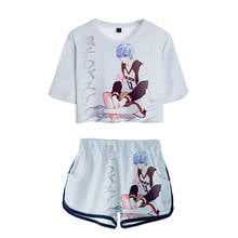 Kuroko-chándal de baloncesto 3D para mujer, conjunto de dos piezas, Top corto de manga corta + Pantalones cortos, ropa de calle de Anime japonés 2024 - compra barato