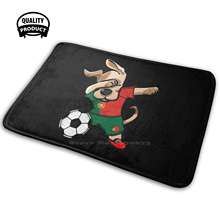 Dabbing Dog Portugal Soccer Jersey Portuguese Football Lover Comfortable Door Mat Rug Carpet Cushion Portugal National Soccer 2024 - buy cheap