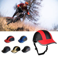 Capacete de ciclismo unissex ajustável, com correia para o queixo, chapéu de beisebol anti uv, capacete de segurança para bicicleta, capacete de bicicleta para estrada, patins, mtb 2024 - compre barato