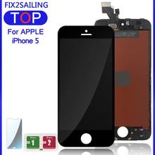 100% Grade AAA LCD Display Touch Screen Digitizer Assembly Replacement For Apple iPhone 5 5G With Tempered Glass 2024 - buy cheap