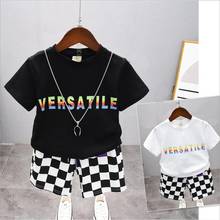 Children's Sets Toddler Baby Kids Boys T-Shirt Tops+ Shorts Outfits Fashion Baby Boys Clothes Sets Summer Fashion Outfits 2-7Y 2024 - buy cheap