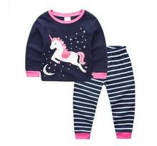 2-7Years Baby Girls Pajama Sets Full-sleeves Winter Cotton Boys Sleepwear Children Christmas Nightwear Cartoon Pyjamas For Kids 2024 - buy cheap