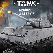 Bloques de construcción para niños, juguete de ladrillos para armar tanque Panzer Maus, serie militar, ideal para regalo, código 2021, compatible con 2127 2024 - compra barato