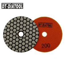 DT-DIATOOL 7 pcs/set dia100mm Resin Bond Diamond Dry Sanding Disc Grit #200 For Granite Marble Ceramic 4 inches Polishing Pads 2024 - buy cheap